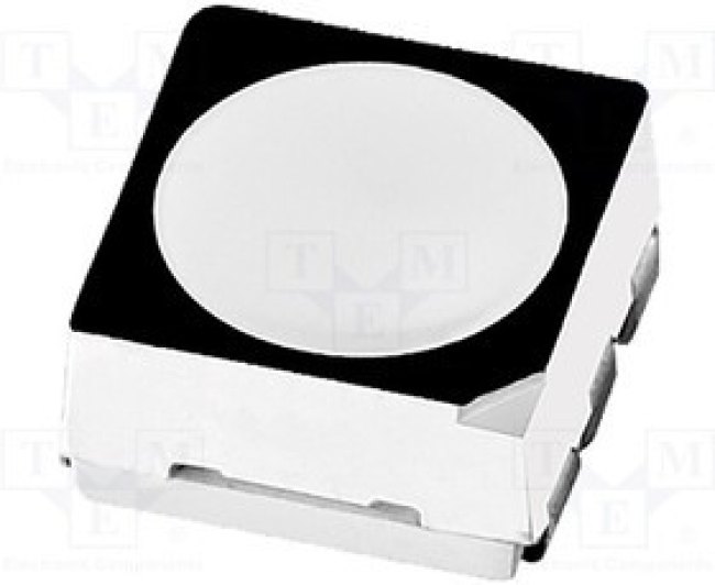 N0M03S91BS, LED; SMD; 5050,PLCC6; RGB; 5x5x1.6mm; 120°; 20mA; Red lumin: 850mcd