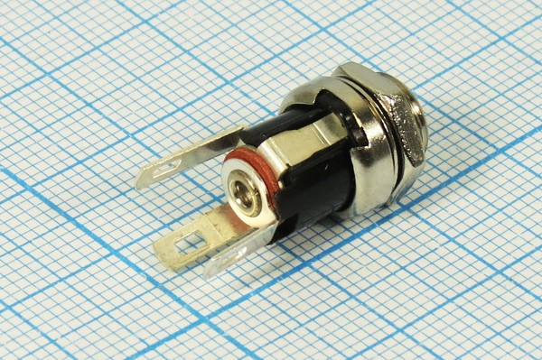 Разъем питания DC розетка, d0.7 D2.4, 3C, ON-OFF, на блок М8, R1-29E\SCI