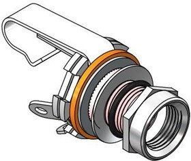 12AW07, Phone Connectors Mono Jack Tip Shunt Thin Panel