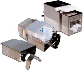 Вставка Keystone RJ-45, категория 6, экранированная, 180 градусов, LANMASTER LAN-OK45S6/180