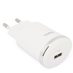 Блок питания (сетевой адаптер) HOCO C37A с 1 USB портом 2,4A кабель Apple pin в комплекте белый