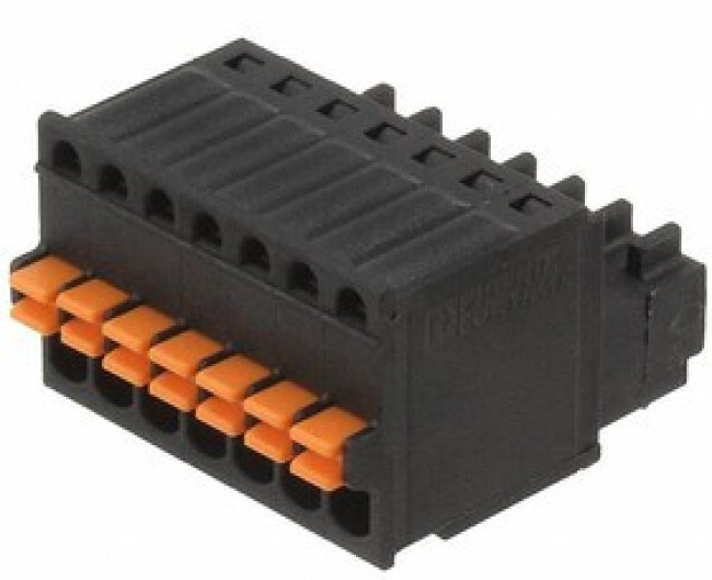 1908114, Pluggable Terminal Blocks 7 Pos 2.5mm pitch Plug 26-20AWG Spring