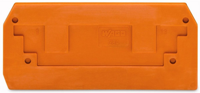 284-328, END PLATE, RAIL MOUNTED TERMINAL BLOCK