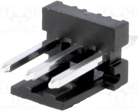 MTSS156-3-D, Гнездо, провод-плата, "папа", PIN: 3, 3,96мм, THT, MAS-CON, луженые