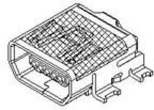 0678038020, Гнездо, USB AB mini, на плату, SMT, PIN 5, горизонтальный, 0,8мм 0678038020, Гнездо, USB AB mini, на плату, SMT, PIN 5, горизонтальный, 0,8мм