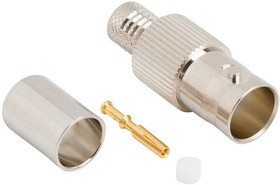031-70547-12G, RF Connectors / Coaxial Connectors STR CRMP JACK 4694R 12G OPT, 75 OHM