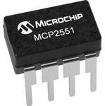 MCP2551-E/P, CAN шина, приемопередатчик, CAN, Последовательный, 1, 1, 4.5 В, 5.5 В, DIP