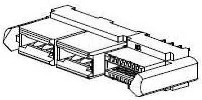 46114-4121, Power to the Board LPH VERT. ASSY NO GU NO GUIDES 4PX12S CKT