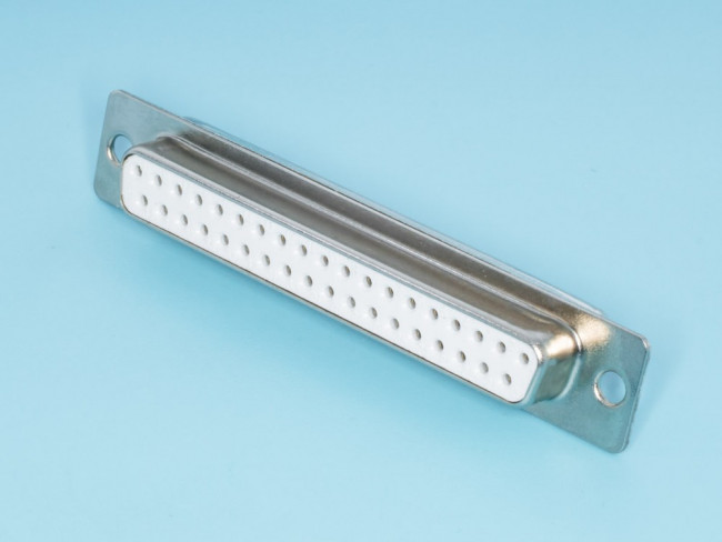 Разъем D-SUB розетка, контакты 37HP, на кабель, DB-37F