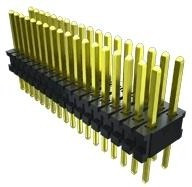 MTMS-105-02-T-D-002, Board to Board &amp; Mezzanine Connectors .050" x .100" Variable Post Height Micro Terminal Strip