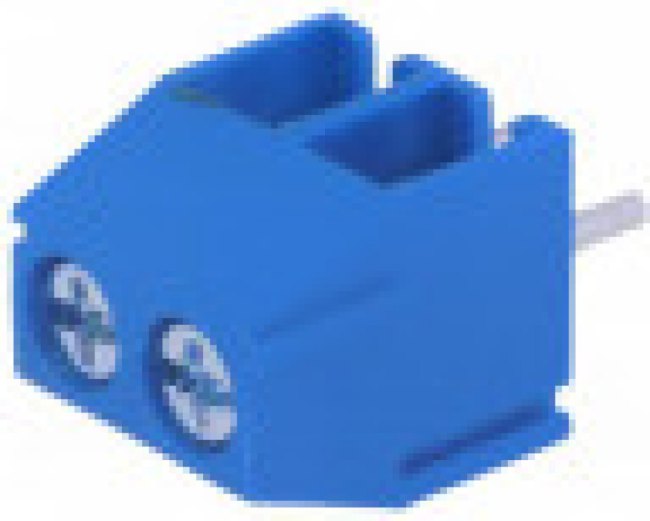 TB-3.5-P-2P-BL, Зажимная рейка для печатных плат, угловой 90°, 3,5мм, на PCB TB-3.5-P-2P-BL, Зажимная рейка для печатных плат, угловой 90°, 3,5мм, на PCB