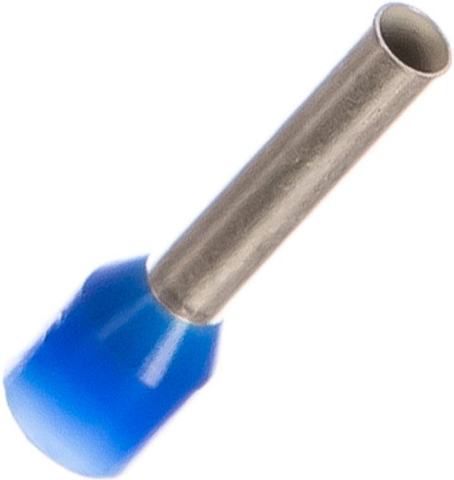 47312, Наконечник штыревой втулочный изолированный синий 2,5 мм²