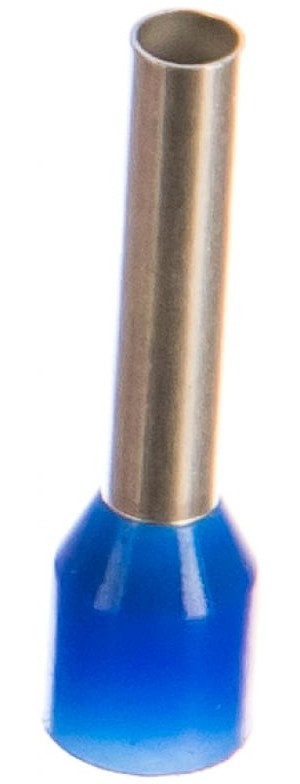 47312, Наконечник штыревой втулочный изолированный синий 2,5 мм²