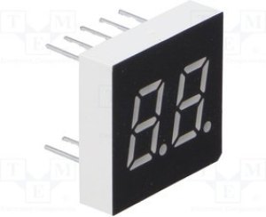 LDD030BUE-103A, Дисплей: LED, 7-сегментный, 7,62мм, 0,3", II.зн: 2, красный, 4мкд LDD030BUE-103A, Дисплей: LED, 7-сегментный, 7,62мм, 0,3", II.зн: 2, красный, 4мкд