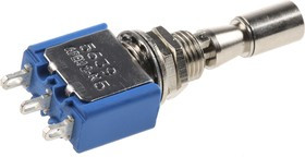5639A.3V, Toggle Switch, Panel Mount, On-Off-On, SPDT, Solder Terminal