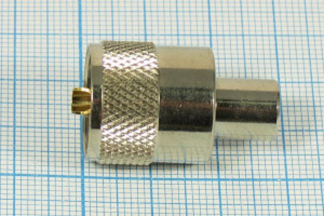 Разъем UHF вилка, RG59, вкручиваемый, короткий Разъем UHF вилка, RG59, вкручиваемый, короткий
