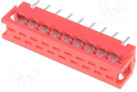 DS1015-02-18R6, Разъем Micro-MaTch Разъем PIN 18 IDC,THT плату,на шлейф