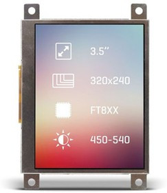MIKROE-2161, MIKROE-2161 TFT LCD Colour Display, 3.5in, 320 x 240pixels