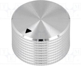 MC-131-6.4, Ручка, с указателем, алюминий, dоси: 6мм, d25x15мм, винтом