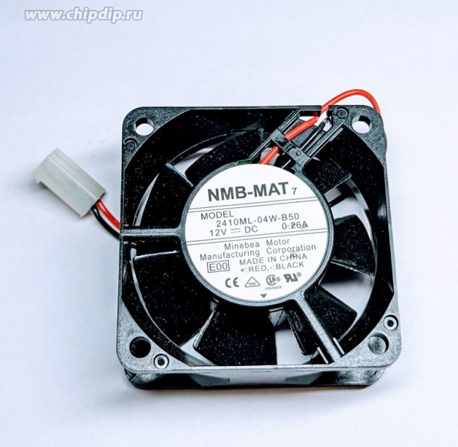 Вентилятор NMB-MAT 2410ML-04W-B50 12v DC 0.28A 2pin 60x25