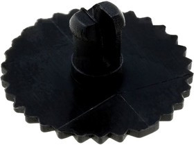 CA14 14003 NEGRO, CA14R1 ручка-колесо чёрн. 16мм