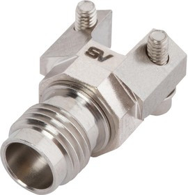 SF3321-60040, 1.85MM FEMALE SOLDERLESS PCB REDUCED FLANGE EDGE LAUNCH CONNECTOR, 2 HOLE 28AH0609