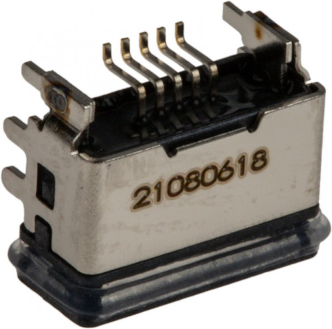 204926-1103, Разъем USB, Micro USB Типа B, USB 2.0, Гнездо, 5 вывод(-ов), Поверхностный Монтаж, Прямой Угол