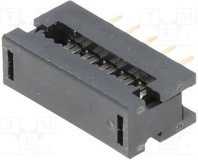 T8061000001NEU, Переходной разъем; PIN: 10; IDC,THT; на шлейф; 1,27мм; 1А; Конф: 2x5
