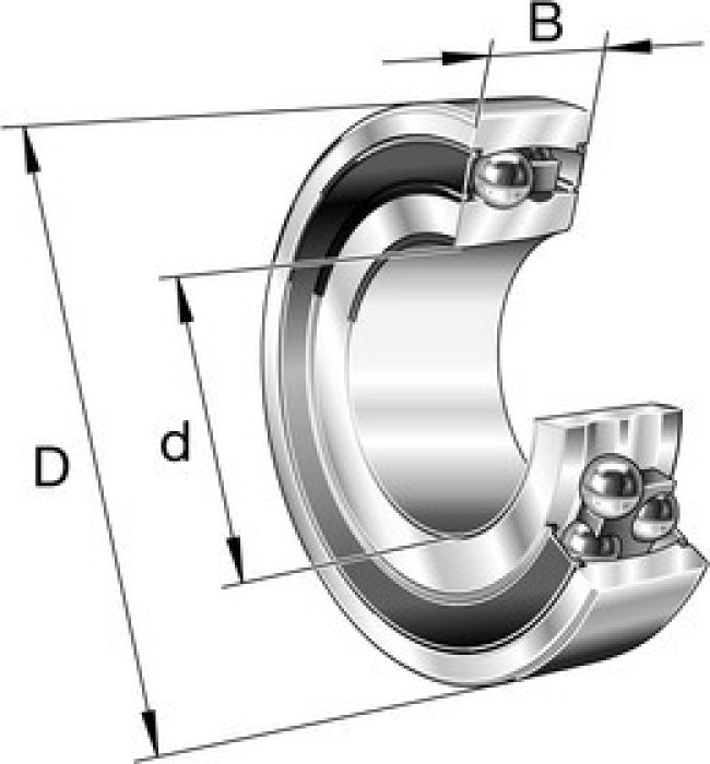 2306-2RS-TVH Self Aligning Ball Bearing- Both Sides Sealed 30mm I.D, 72mm O.D 2306-2RS-TVH Self Aligning Ball Bearing- Both Sides Sealed 30mm I.D, 72mm O.D