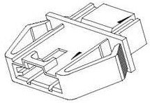 50-65-0208, Headers &amp; Wire Housings SL PMC WToW SR ModBrnch 8Ckt