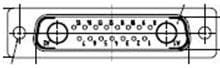 172704-0017, D-Sub Mixed Contact Connectors FCT ML DSUB SDR PLG 17W2