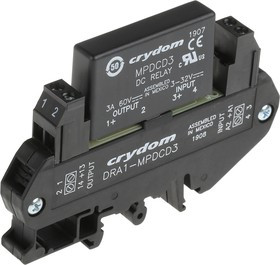 DRA1-MPDCD3, Solid State Relays - Industrial Mount DIN Mt 60 VDC/3A out 3-32 VDC input