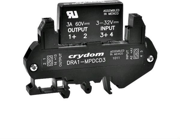 DRA1-MPDCD3, Solid State Relays - Industrial Mount DIN Mt 60 VDC/3A out 3-32 VDC input