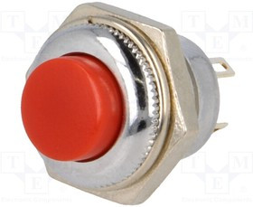 PS502MC-R, Переключатель: кнопочный, Пол: 2, SPDT, 1,5A/250ВAC, ON-(ON)
