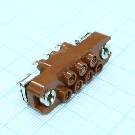РП10-7 З розетка, Соединитель низкочастотный, прямоугольный, внутреннего монтажа, год 2024