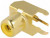 938, RCA Phono Connectors Ylw Snapfit 90deg PC Gold Plate .571x.46