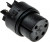SA3242, Female Connector Insert 4 Way for use with Mini Buccaneer Connector