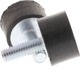 2012VE18-60, Cylindrical M6 Anti Vibration Mount, Male Buffer Foot with 45.4kg Compression Load