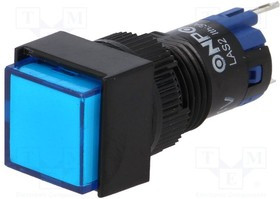 V12F-11Z-24B, Переключатель: кнопочный, Пол: 2, SPDT, 0,5A/250ВAC, 1A/24ВDC, IP40
