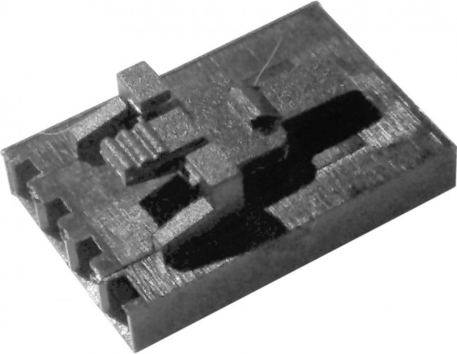 MP009088, CONNECTOR HOUSING, RCPT, 4POS, 2.54MM