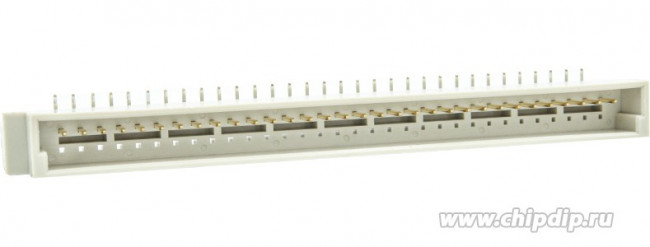 DS1118-64M0R13, вилка угловая, 1 ряд А-, 32 контакта, шаг 2,54мм / D21-32MR1D-L (DS1118-64M0R13)