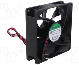 EF92251B1-A99-A, Fan: DC; axial; 12VDC; 92x92x25mm; 69.66m3/h; 40.7dBA; ball bearing