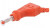XZGL-425-22, Вилка, "банан" 4мм, 32А, красный, 2,5мм2, на кабель