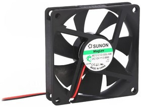 ME70151V2-000U-A99, Вентилятор осевой, 12В DC, 70x70x15мм, подшипник VAPO, 38,87куб.м/ч, 26,5дБА