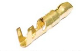 Клемма наконечник на кабель вилка "I", 4мм, латунь, обжимная Клемма наконечник на кабель вилка "I", 4мм, латунь, обжимная