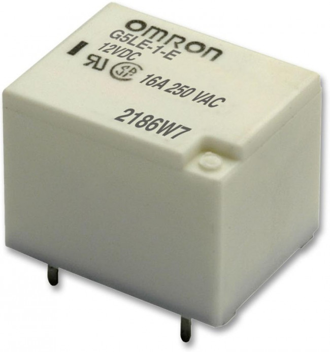 G5LE-1-E-5, Реле электромагнитное, SPDT, Uобмотки 5VDC, 16A/250VAC, 400мВт