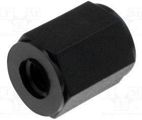 TFF-M4X10/DR187, Дистанцирующая стойка с резьбой, шестигранная, полиамид, M4