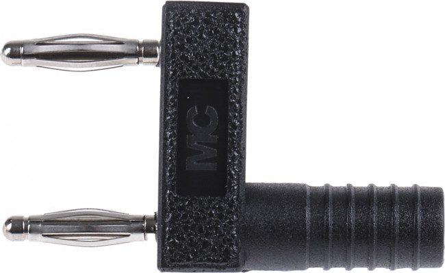 63.9845-21, Black Male Banana Plug, 2mm Connector, Plug In Termination, 10A, 30 V, 60V dc, Silver Plating