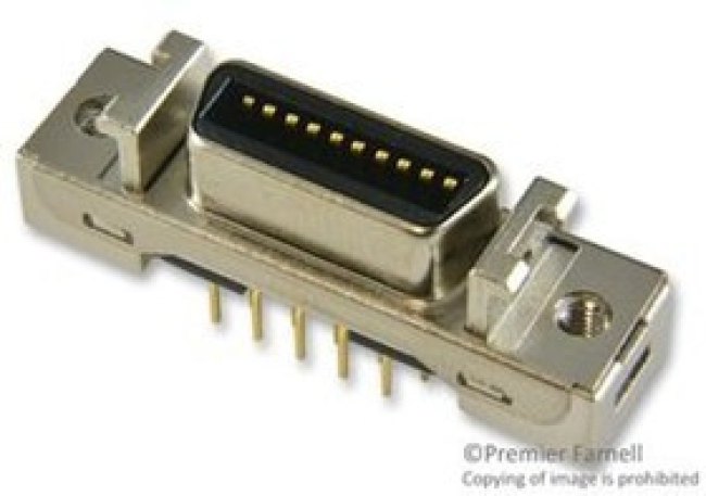 10220-6212PC, D-Sub Micro-D Connectors 20P VERT SHLD RECEPT BOARDMNT M2.5 THREAD