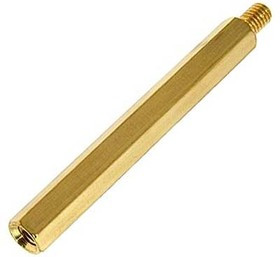 Стойка L50,0, М4x8-М4, S6, латунь, PCHSN; №15308 стойка L50,0\М4x8-М4\ S6\лат\\PCHSN